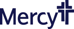 Mercy logo in navy blue