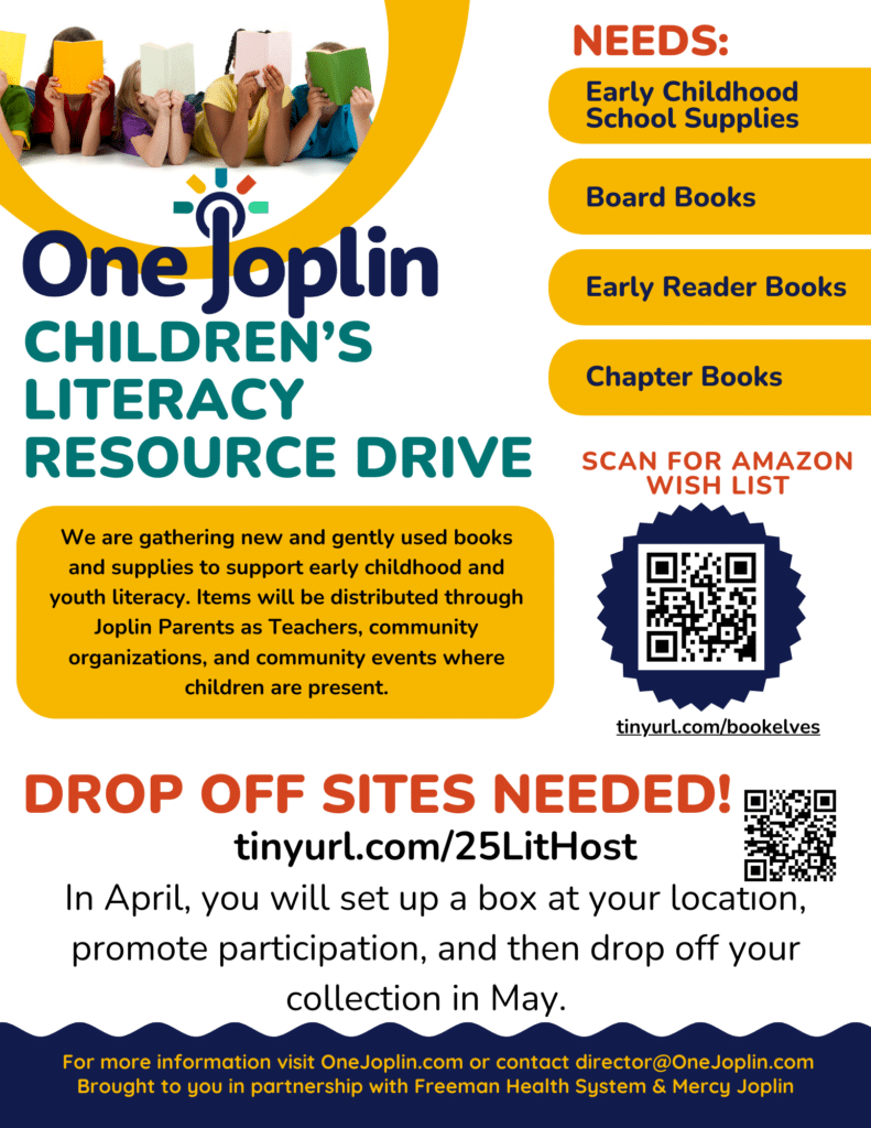 one joplin children's literacy drive