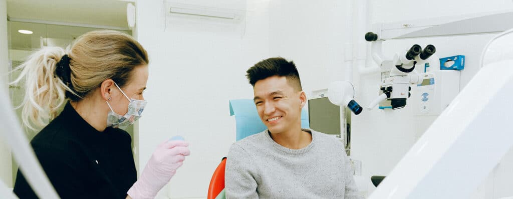 doctor and patient talking