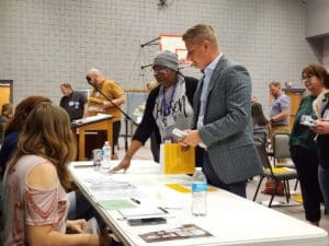 Participants in poverty simulation